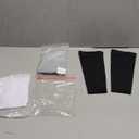 3 Pairs Calf Compression Sleeves for Men And Women Football Leg Sleeve Footless Compression Sock for Running Athlete Cycling (Black, White, Gray, Medium)