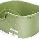 Extra Large High Sided Litter Box with Filter mesh,19.6" L*15.8" W*10" H Jumbo Cat Litter Box for Big Cats Multi Cat Households,Anti-Splashing High Wall