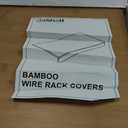 Gashell Wire Shelf Covers, Bamboo Wire Rack Covers for Pantry, Closet (4pcs, 37" W x 16" D)