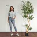 Fake Olive Tree 7.0 Feet Artificial Plants Indoor, Faux Olive Tree, Fake Tree for Home Decor, Faux Trees Indoor for Living Room, Office, Bedroom Tall Artificial Trees for Home, Designer Tree