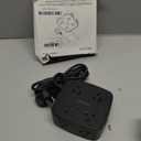 6 Ft Surge Protector Power Strip - 8 Widely Outlets with 4 USB Ports, 3 Side Outlet Extender with 6 Feet Extension Cord, Flat Plug, Wall Mount, Desk USB Charging Station, ETL, Black