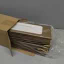 Tioncy 24 Pcs Single Wine Bottle Gift Bag Bulk Wedding Champagne Boxes with Clear Window Handles Reusable Holiday Party Favor(Gold)