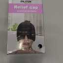 EXQUISLIFE Migraine Ice Head Wrap, Headache Relief Hat for Migraine Cap, Hot and Cold Therapy, Headache Eyes Mask for Sinus, Puffy Eyes, Tension and Stress Relief (Black)