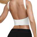 REORIA Women's Sexy Open Back High Neck Sleeveless Tank Top Y2k Trendy Backless Crop Tops XS