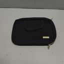 Travel Toiletry Bag with Waterproof Compartments and Hanging Hook-Black