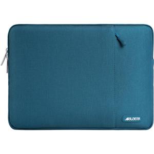 MOSISO Laptop Case 13.3 inch, 13-13.3 inch Laptop Sleeve Compatible with MacBook Air/Pro 13 / Pro 14, HP Dell ASUS Lenovo Notebook, Polyester Vertical Computer Sleeve Bag with Pocket, Deep Teal