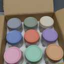 Overnight Oats Containers with Lids, 16oz Wide Mouth Mason Jars with Lids, 9 Pack Glass Jars with Airtight lid for Chia Pudding Yogurt Salad, Meal Prer Oatmeal Jars (MultiColor)