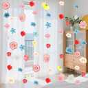 6 PCS Artificial Flowers Garlands Hanging Decorations Faux Silk Flora Fake Rose Vines with Hooks Home Decorations for Curtain Wall Backdrop Ceiling Curtains Wedding Arch Party Baby Shower Decorations