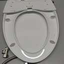 Bidet Seat for Elongated Toilet Seat Non-Electric Soft Close with Quick Release Hinges for Easy Clean Dual Nozzle Front and Rear Wash(PG303A-HPN-AZ)