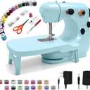 Sewing Machine Kits for Home & School | Beginner-Friendly 2-Speed Mini Machine for DIY Crafts, Household Repairs & Fun Skill-Building with Kids & Adults 301FRJ