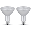 Feit Electric PAR38 LED Bulb, 120W Equivalent, Non Dimmable, 3000k Bright White, 1400 Lumens, 22 Year Lifespan, E26 Base, PAR38 Flood Light Bulb, CRI 90, Damp Rated, 2 Pack, PAR38DM/1400/930CA