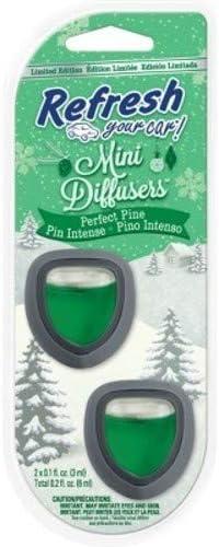 Refresh Car Air Freshener Vent Clip and Mini Car Oil Diffuser, Long-Lasting Odor Eliminator for Up to 90 days 