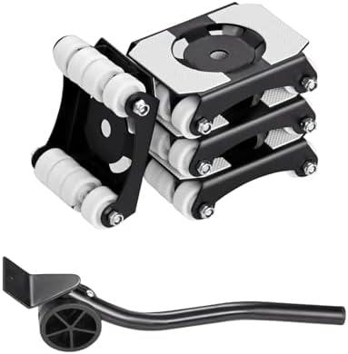 VEVOR Furniture Lifter Tool, 750 lbs Load Capacity, Furniture Sliders with Wheels, Carbon Steel Panel, Dual-Row & Eight-Wheel Structure, Heavy Duty Appliance Roller Dolly for Appliances, Sofa, Fridge