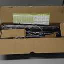 Black Wrap Around Curtain Rods 66 to 120:Blackout Heavy Duty Adjustable Long Window Curtain Rod Room Darkening Modern Industrial Curved French Return Metal Drapery Rod Easy Install Matte Black