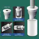 Washing Machine Drain Hose Seal.Floor Drain Plug Sewer Pipe Seal Sealing Cover. Sink Drain Pipe Silicone Seal,Wash Basin Drain Pipe Seal. 1.77in -1.96in [M (45-50mm)]
