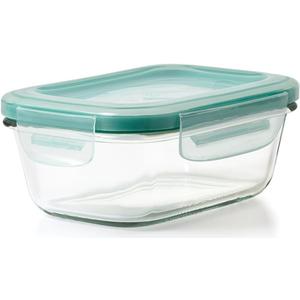 OXO Good Grips 1.6 Cup Smart Seal Leakproof Glass Rectangle Airtight Food Storage Container