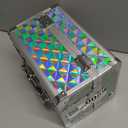 FRENESSA Makeup Case Portable Makeup Box Organizer Travel Cosmetic Case Storage with Mirror Locking Make Up Cases Organizers and Storage for Girls Nail Supplies Cosmetology Case Vanity Case Blue