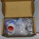 Universal Kitchen Faucet Head Replacement with 15 Adapter Kit Compatible with Kohler/Moen/Delta Faucet, 3 Function Pull Down Sink Faucet Spray Head, Chrome