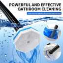 Disposable Toilet Brush - Toilet Bowl Cleaner, Toilet Cleaning Supplies, Toilet Brush with Holder, Toilet Bowl Cleaner Wands40 Refills for Toilet Cleaning and Hygienic Bathroom Maintenance