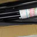 SLOW DOLPHIN Pipe and Drape Photography Backdrop Stand Kit Adjustable Photo Background Stand 10ft x 10ft with Metal Base for Parties Weddings Birthday Party Events Photo Booth(Black)