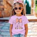 CM C&M WODRO Magic Kingdom Castle Shirt Toddler Baby Girls Magical Graphic T-Shirt Kids Summer Fairy Tale Short Sleeve Tees(Purple,9-10 Years)