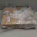 facka Adjustable TV Tray Table with Rounded Metal Corners, C-Shaped Snack Table for Couch, Sofa, Bed or Chair, Small Space Side Table for Eating, Dinner, or Laptop Use (15.8*11.8 inch)