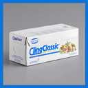 Cling Classic Plastic Wrap 12 in x 2000 ft Food Stretch Film Roll Clear ZipSafe Blade Cutter Easy to Cut Dispenser PVC BPA-Free Microwave & Freezer Safe Seal Home Commercial Use (12" x 2000')