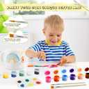 VENUSFILTER Paint Your Own Mug Kit - Pottery Painting Kit for Adults, Art and Crafts Kit Includes Mugs, Paints, Brushes and Painting Inspiration Guide, Personalised Gift for All2 Pack