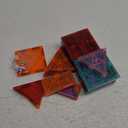 FNJO Magnetic Tiles, 24 PCS Magnet Building Set, Magnetic Building Blocks,Construction STEM Toys for Kids