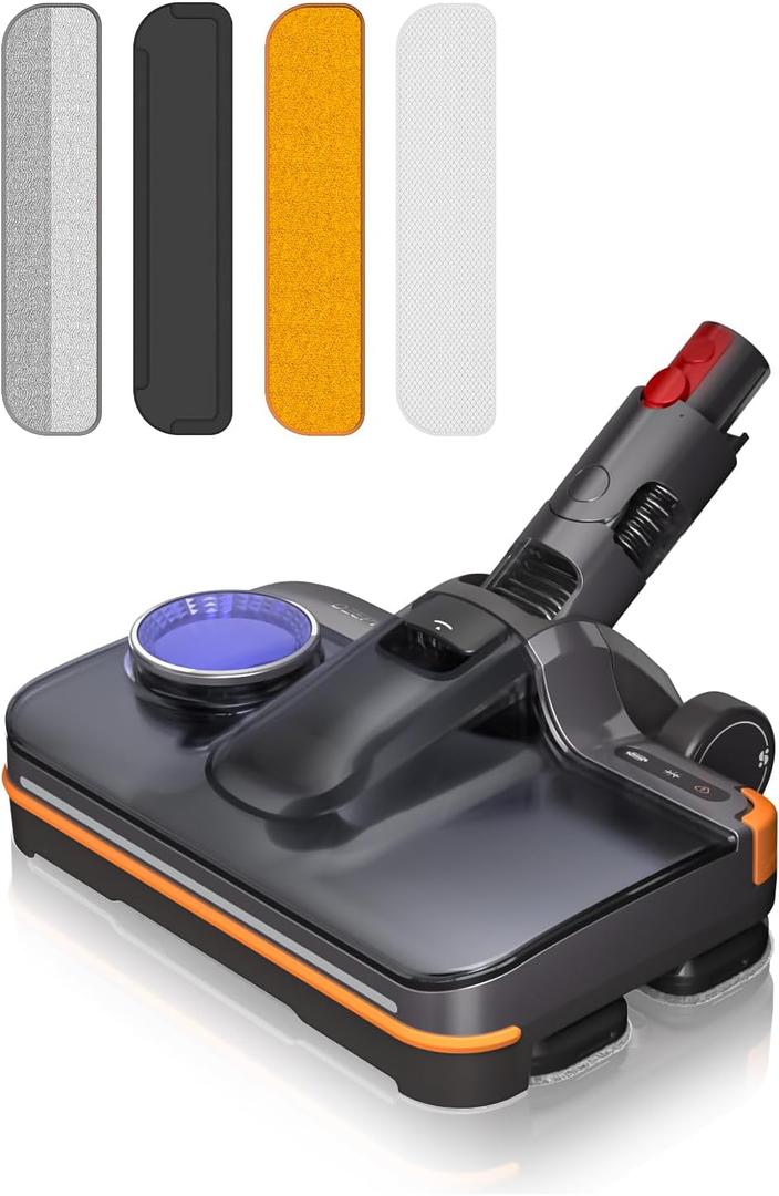 2026 Upgraded Mop Head Compatible for Dyson V7/V8/V10/V11/V15/G5, 3 in 1 Vacuum Replacement Part for Dyson with Vacuuming, Mopping & Polishing - Cleaning Hardwood Floors, Marble and Carpets for Home