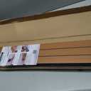 WOWSTAR 6-Pack Peel and Stick PVC Wood Slat Wall Panel，Thickened Wood Grain Wallpaper, 3D Wall Panels, 48" x15.74", Walnut