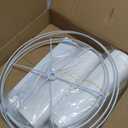 Lamp Shades Set of 2 - Drum Lampshades 11.4" x 12.9" x 9.8" Inches, Fabric Medium Replacement Lampshades for Table Lamp, Floor Lamp, Assembly Required, Spider,Linen (White)