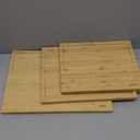 SMIRLY Bamboo Wooden Cutting Boards for Kitchen, Set of 3 Large - Small, Bamboo Wood Cutting Board Set with Deep Juice Grooves, Non Toxic Serving Tray, Perfect Mother's Day Gifts