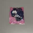 Kaei&Shi Floral Embroidered, Underwire, G-String, Garter Belt, 4 Pieces Lingerie (8-10, Blue) M