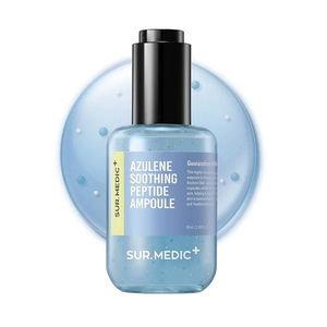 SURMEDIC AZULENE Moisturizing Soothing Ampoule, Hydrating Calming Relief Facial Serum for Dry Face, Sensitive Skin, Barrier Repair, Korean Skin Care 80ml, 2.7 oz