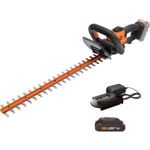 WORX WG261 20V PowerShare 22" Cordless Hedge Trimmer (Battery & Charger Included)
