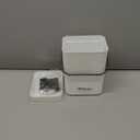 LALASTAR Mini Desktop Trash Can with Lid, Small Countertop Garbage Can, Plastic Tiny Tabletop Wastebasket for Office/Kitchen/Coffee Table, 3L/0.8 Gal, White