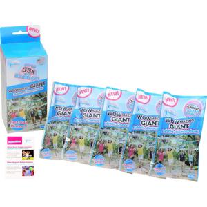 WOWMAZING Big Bubbles Refill - Concentrated Giant Bubble Solution Makes 4 Gallons | 5 Pouches for Kids’ Fun | USA Made
