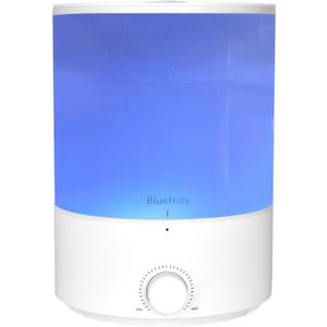 BlueHills Premium 4000 ml XL Essential Oil Diffuser 4L 4 Liter 70 Hour Run Humidifier Aromatherapy 1 Gallon Big Capacity High Mist Output for Large Room Home Mood Lights Long Run Diffuser White E401 (4000ml-e401)