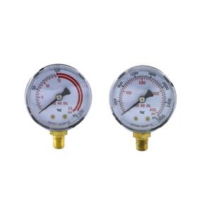SA - Low and High Pressure Gauges for Acetylene Regulator 0-30 psi & 0-400 psi - 2 inches - 1/8'' Thread - LDP