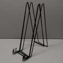 TR-LIFE 16 Inch Black Metal Plate Stand (3 Pack) - Heavy Duty Picture and Display Stand for Large Plates, Frames, Platters and Art