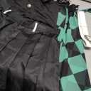 C-ZOFEK Female Anime Cosplay Women Costume Top Pleated Skirt Detachable Sleeves with Belt (Large)