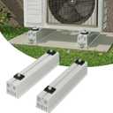 Minisplit Floor Mounting Base, Anti-Vibration Mini Split Stand for 12000BTU/24000BTU Air Conditioner Condenser, AC Anti Vibration Pad for Heat Pump System, 485 Load Capacity (72000BTU)