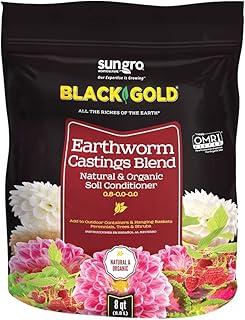 Black Gold Fertilizer - Earthworm Castings for Plant Growth, Potting, Soil Conditioner, Pack of 2