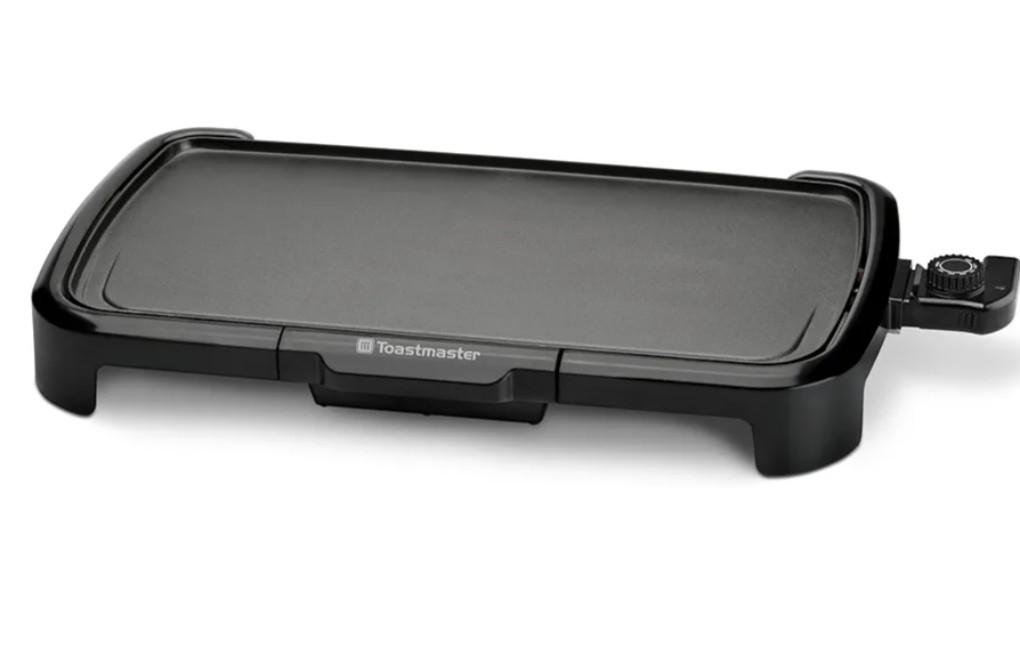 Toastmaster Electric Griddle - Flat Top Nonstick Griddle - Cookware for Breakfast & More - Skillet Griddle with Adjustable Temperature - Kitchen Appliance for Pancakes - 10" x 20" Cooking Surface