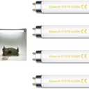 15W 18" T8 Linear Fluorescent Light Tube Bulb, 1.5 Feet F15T8 DL Medium Bi-Pin G13 Base 6500K Daylight 4 Pack
