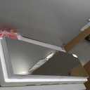 Nicetree Mirror Jewelry Cabinet, Jewelry Armoire with Full Length Mirror,Mirror with Jewelry Storage Wall/Door Mounted, Lockable Jewelry Armoire Organizer,White