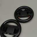 Switch 2 Steering Wheel  Family-Friendly Joy-Cons Controller Grip  Kid-Safe Switch 2 Racing Wheel  Fun Game Accessories for Mario Kart  Black [2-Pack]