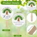 DoubleFill Family Reunion Party Favors Bulk Family Tree Round Handheld Paper Folding Fans Remembering Our Roots Paper Fans with Handle for Class Souvenirs Gathering Gifts(40 Pcs)