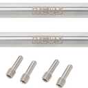 MEUS RACING 2pcs Universal Driveshaft for SCX10 SCX10 II Wraith TRX4 1/10 RC Crawler Upgrades Parts, 96-143mm